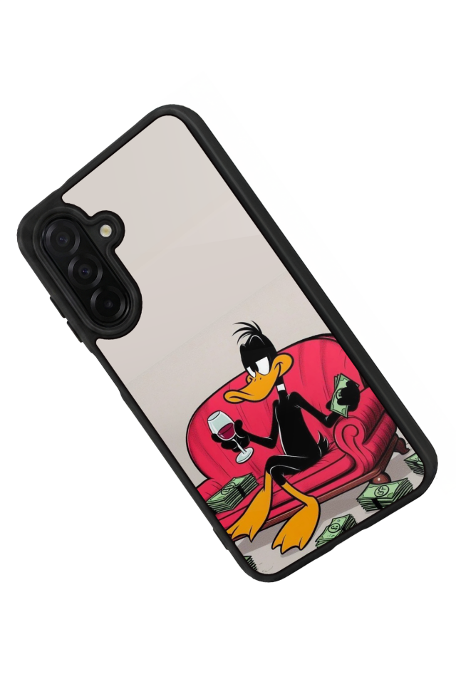Samsung Galaxy A56 Uyumlu Daffy duck Tasarımlı Glossy Premium Kılıf