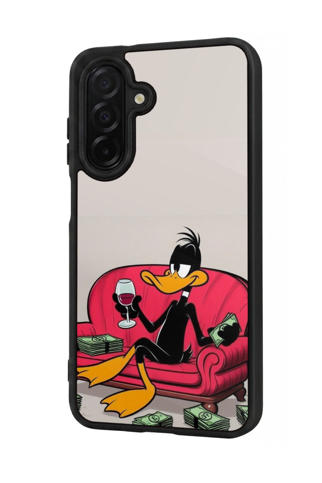 Samsung Galaxy A56 Uyumlu Daffy duck Tasarımlı Glossy Premium Kılıf