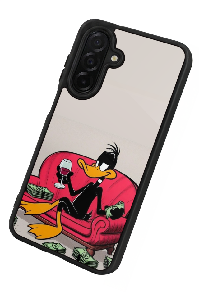 Samsung Galaxy A56 Uyumlu Daffy duck Tasarımlı Glossy Premium Kılıf