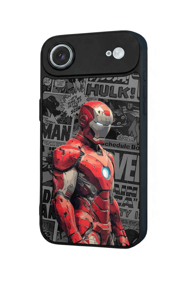 iPhone 17 Air Uyumlu  Iron Man ( Demir Adam ) Tasarımlı Glossy Premium Kılıf