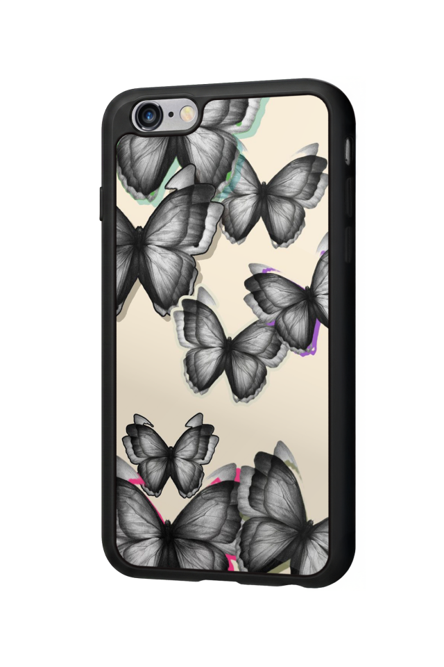 iPhone 6s Plus Uyumlu Kelebek Tasarımlı Glossy Premium Kılıf