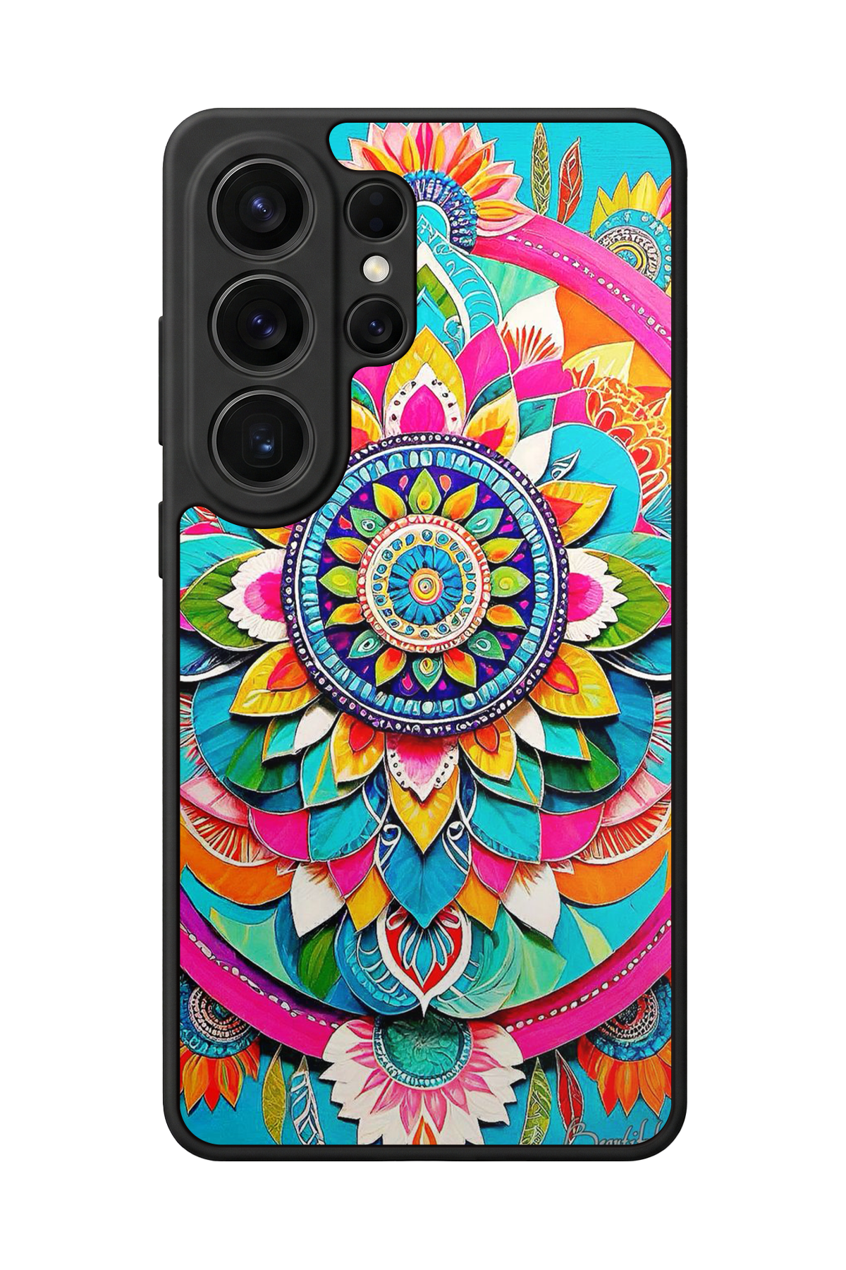 Samsung Galaxy S26 Ultra Uyumlu Mandala Tasarımlı Glossy Premium Kılıf