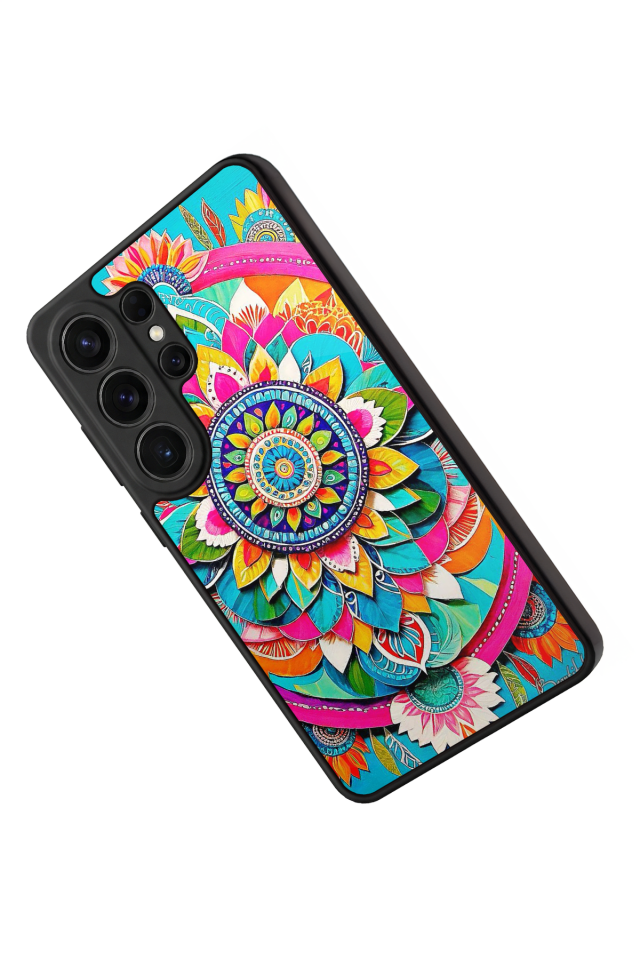 Samsung Galaxy S26 Ultra Uyumlu Mandala Tasarımlı Glossy Premium Kılıf