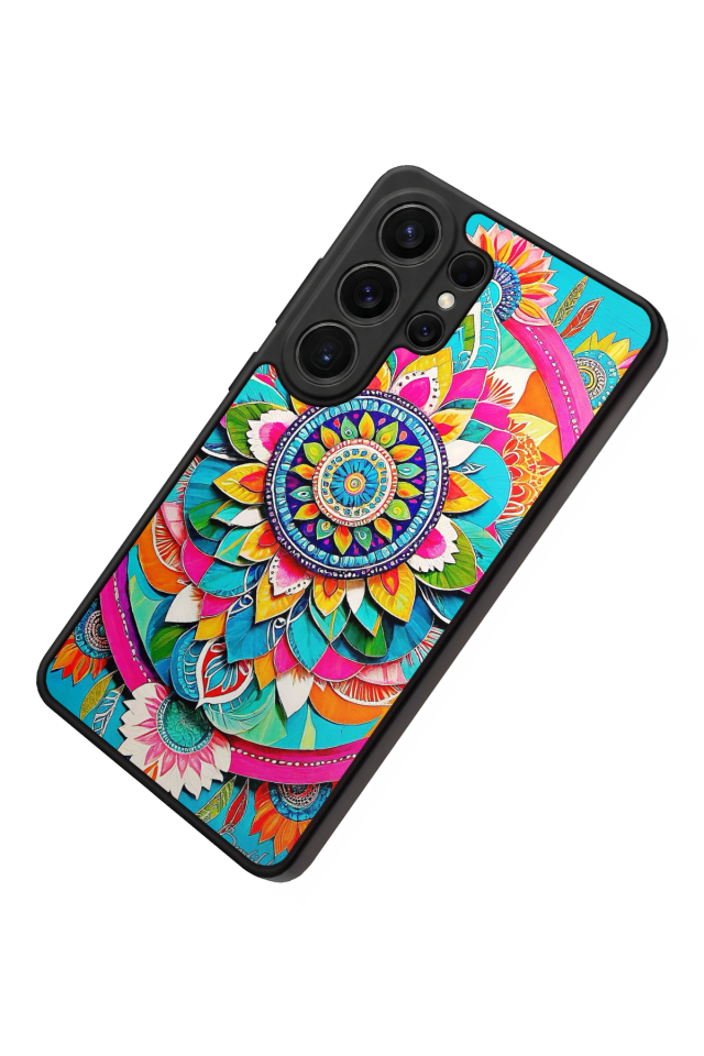 Samsung Galaxy S26 Ultra Uyumlu Mandala Tasarımlı Glossy Premium Kılıf