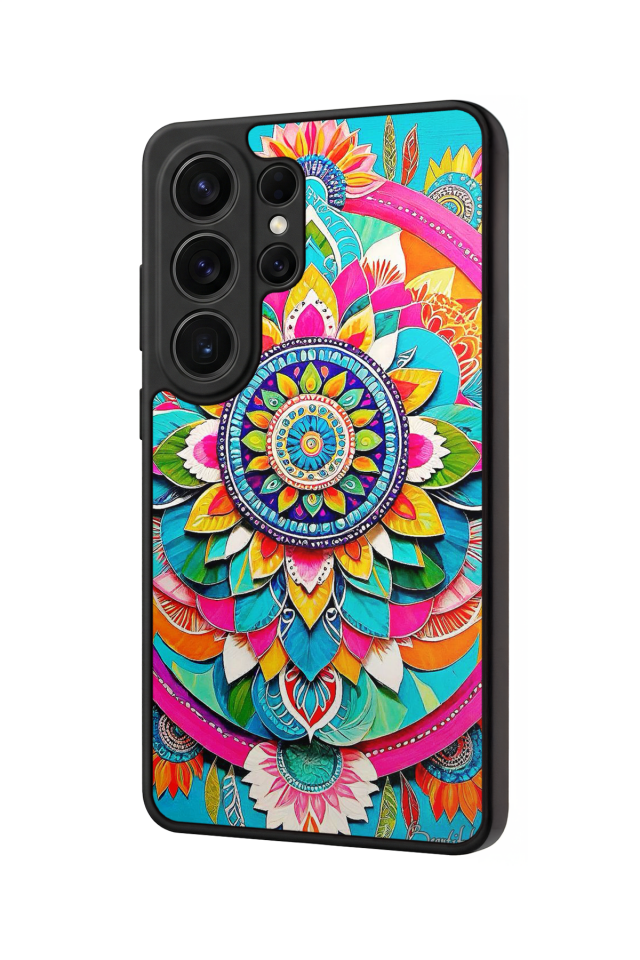 Samsung Galaxy S26 Ultra Uyumlu Mandala Tasarımlı Glossy Premium Kılıf