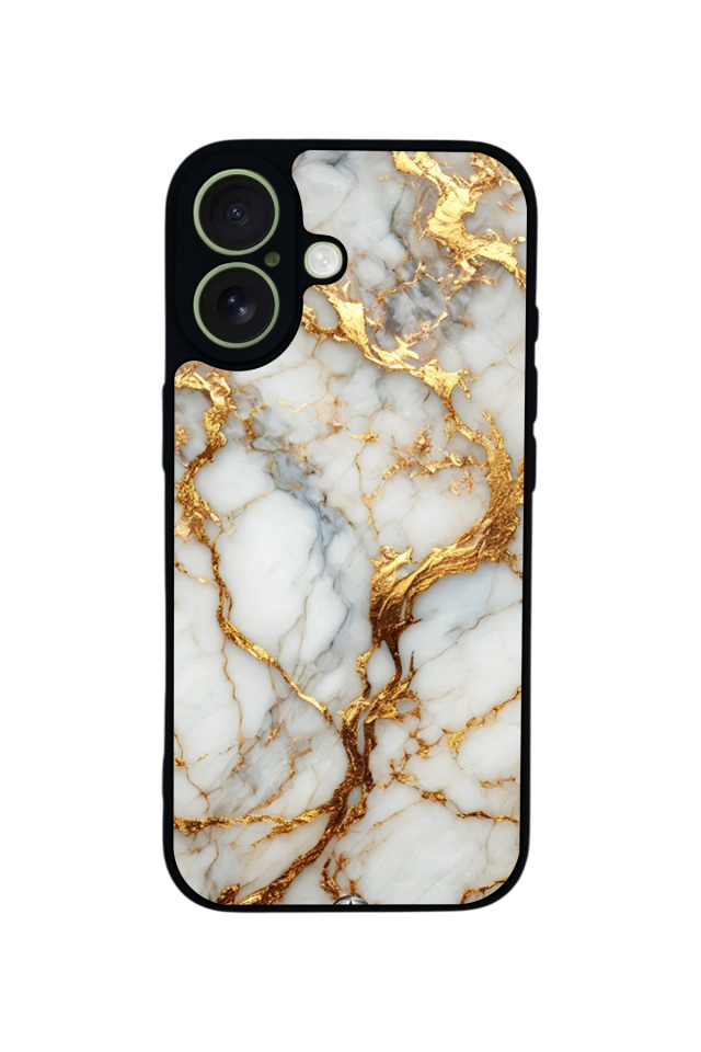 iPhone 17 Uyumlu Mermer Marble Tasarımlı Glossy Premium Kılıf