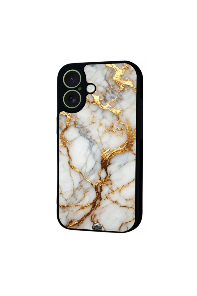 iPhone 17 Uyumlu Mermer Marble Tasarımlı Glossy Premium Kılıf
