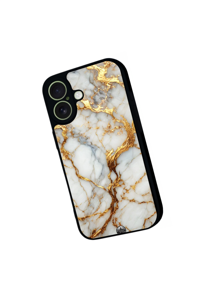 iPhone 17 Uyumlu Mermer Marble Tasarımlı Glossy Premium Kılıf