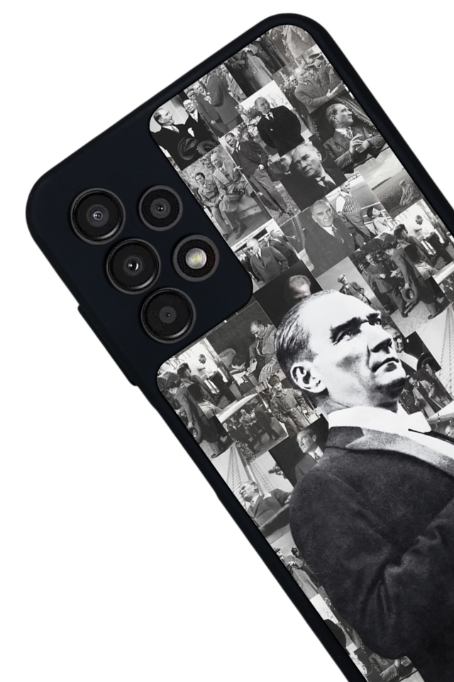 Samsung Galaxy A13 Uyumlu Mustafa Kemal Ataturk Tasarımlı Glossy Premium Kılıf