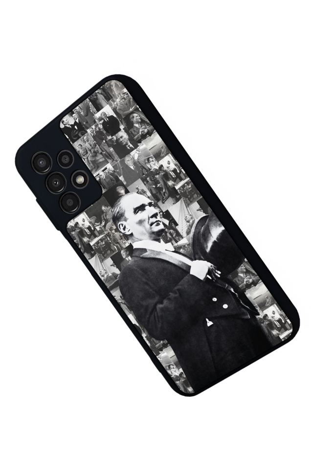 Samsung Galaxy A13 Uyumlu Mustafa Kemal Ataturk Tasarımlı Glossy Premium Kılıf