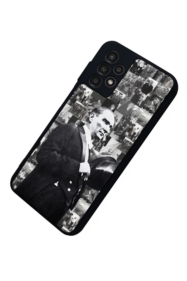 Samsung Galaxy A13 Uyumlu Mustafa Kemal Ataturk Tasarımlı Glossy Premium Kılıf