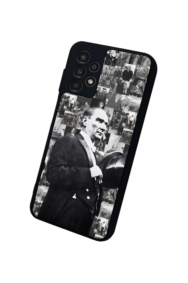 Samsung Galaxy A13 Uyumlu Mustafa Kemal Ataturk Tasarımlı Glossy Premium Kılıf