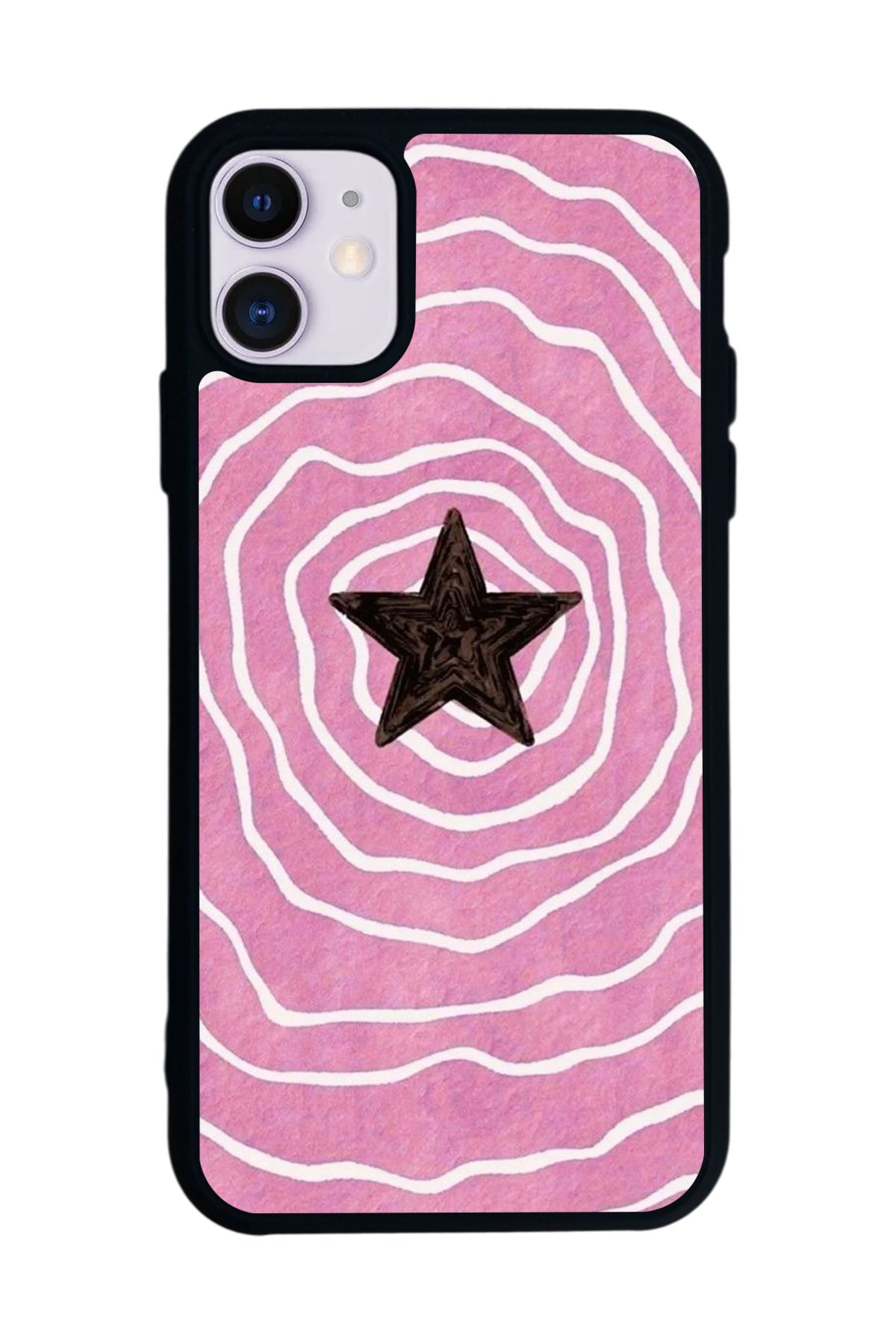 iPhone 11 Uyumlu Retro Yildizlar Tasarımlı Glossy Premium Kılıf