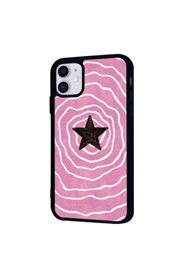 iPhone 11 Uyumlu Retro Yildizlar Tasarımlı Glossy Premium Kılıf