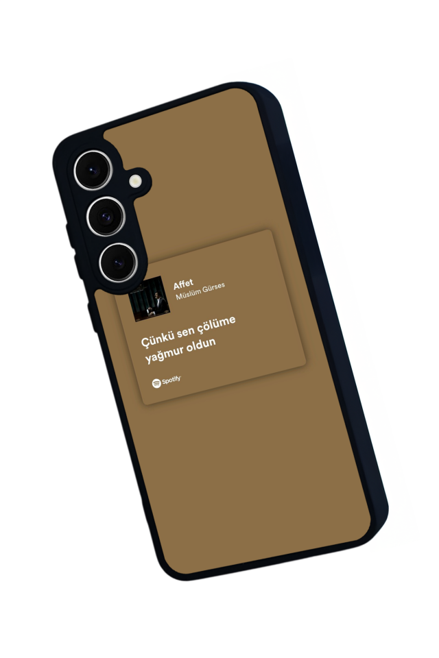 Samsung Galaxy S24 FE Uyumlu Sarki Sozleri Tasarımlı Glossy Premium Kılıf