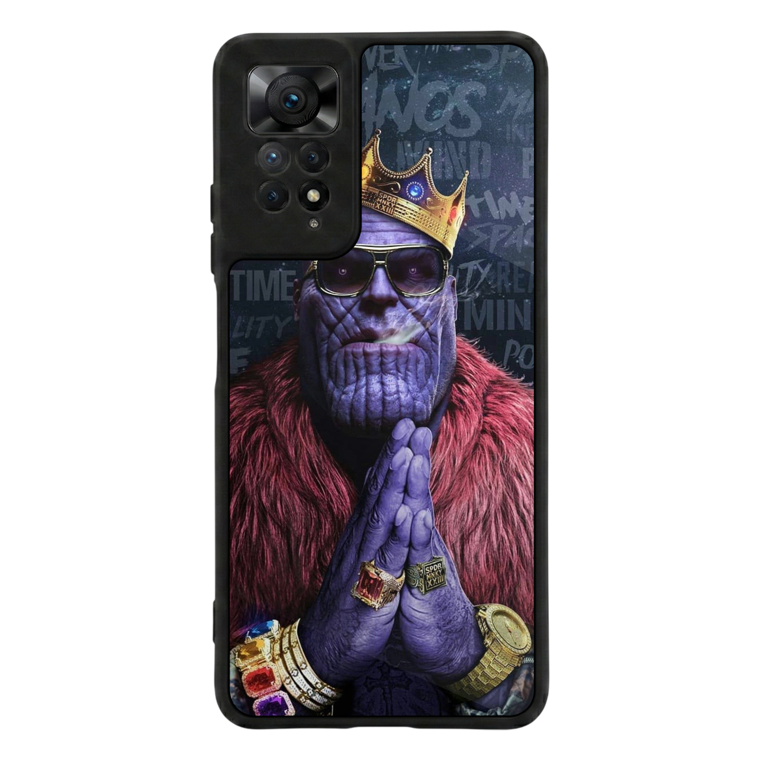 Xiaomi Redmi Note 11 Pro Uyumlu Thanos Tasarımlı Glossy Premium Kılıf