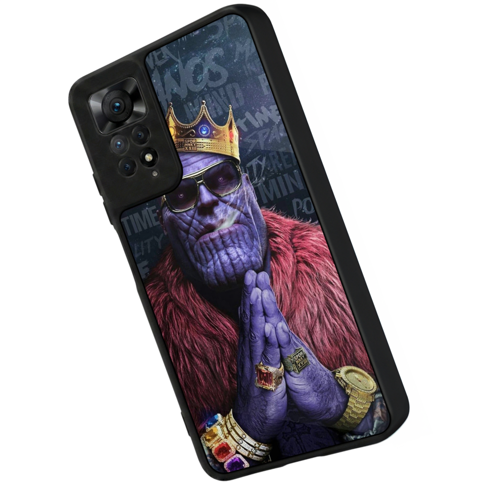 Xiaomi Redmi Note 11 Pro Uyumlu Thanos Tasarımlı Glossy Premium Kılıf