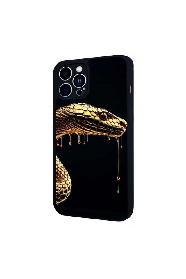 iPhone 12 Pro Max Uyumlu Yılan Tasarımlı Glossy Premium Kılıf