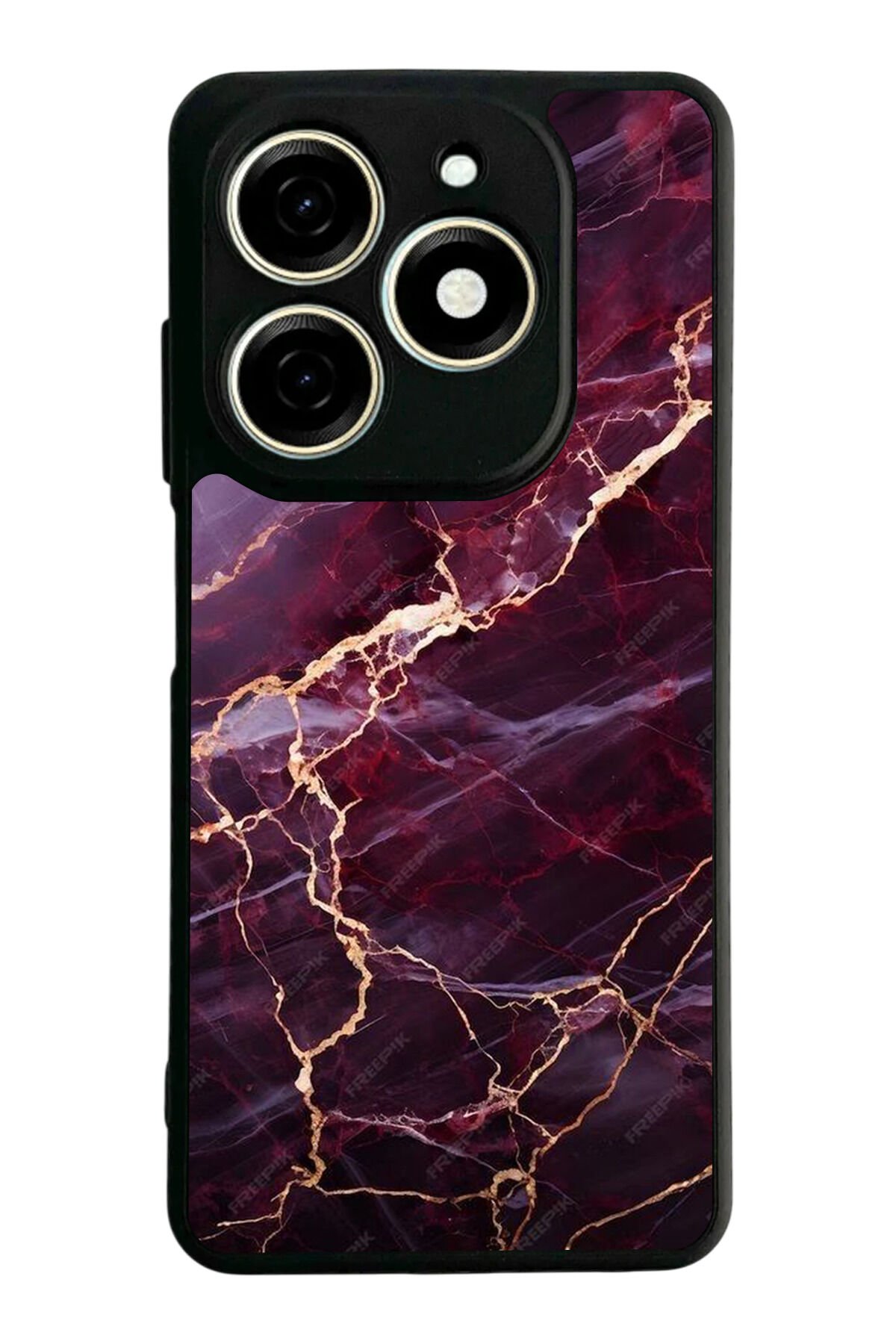 Tecno Spark 20/20C Uyumlu Mermer Marble Tasarımlı Glossy Premium Kılıf