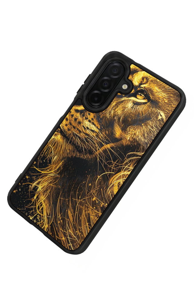 Samsung Galaxy A36 Uyumlu Aslan Tasarımlı Glossy Premium Kılıf