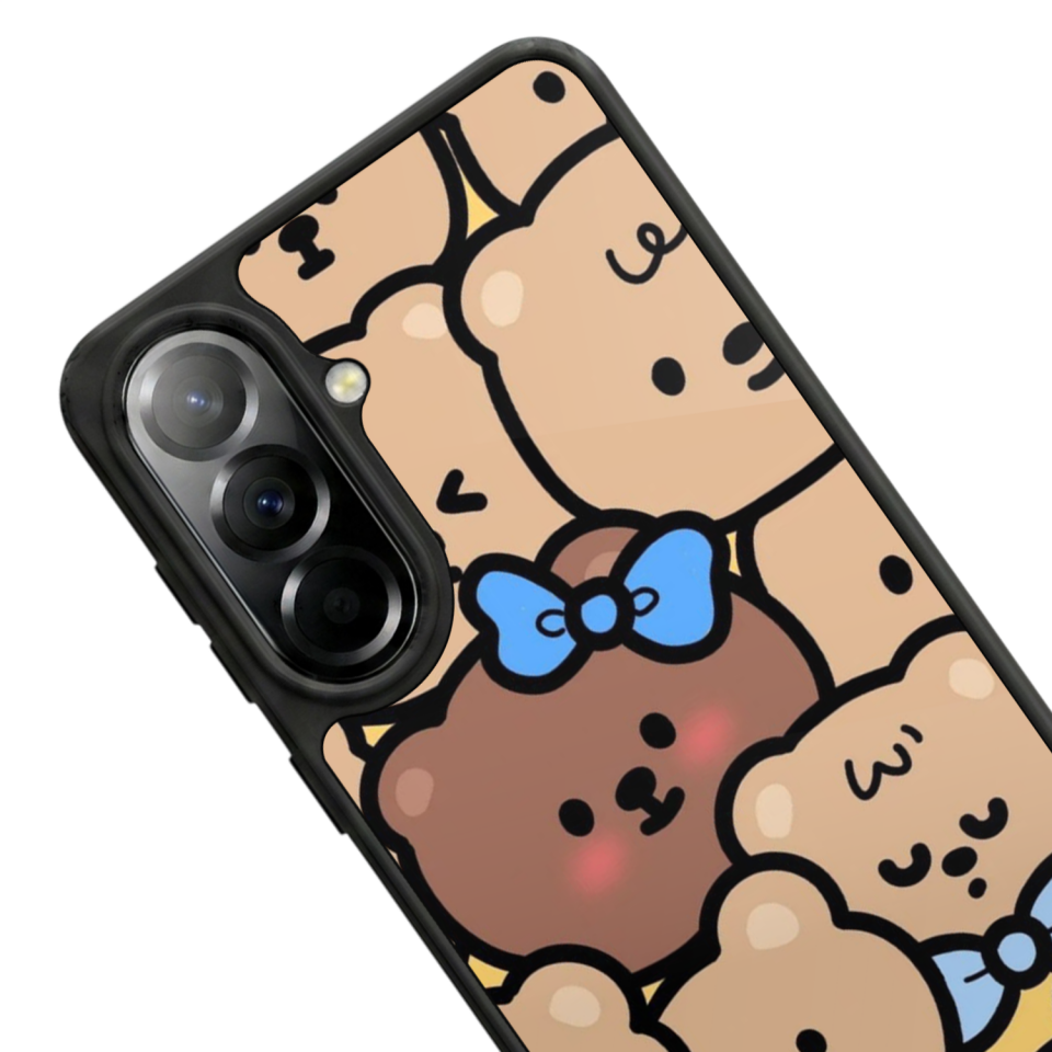 Samsung Galaxy A57 Uyumlu Ayı Tasarımlı Glossy Premium Kılıf