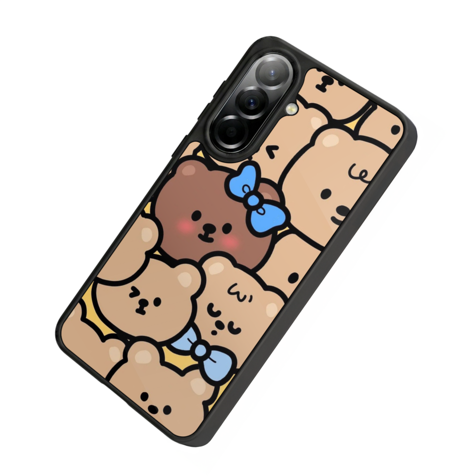 Samsung Galaxy A57 Uyumlu Ayı Tasarımlı Glossy Premium Kılıf