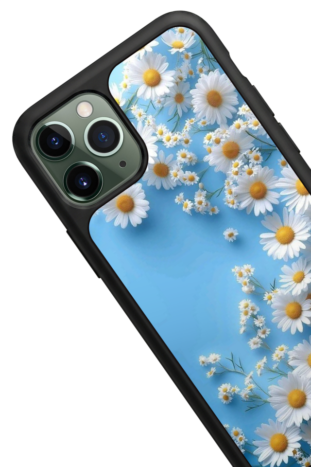 iPhone 11 Pro Uyumlu Cicek Tasarımlı Glossy Premium Kılıf