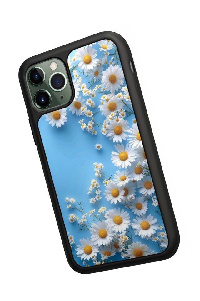 iPhone 11 Pro Uyumlu Cicek Tasarımlı Glossy Premium Kılıf