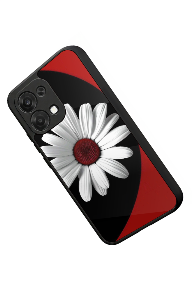 Oppo A6 Pro Uyumlu Cicek Tasarımlı Glossy Premium Kılıf