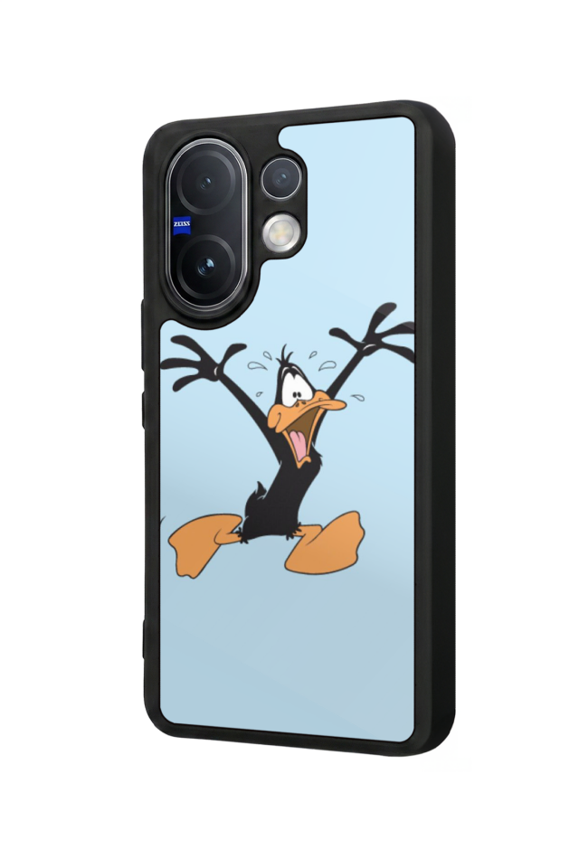 Vivo V60 Uyumlu Daffy duck Tasarımlı Glossy Premium Kılıf