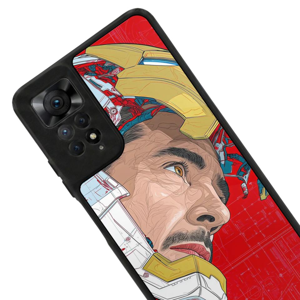 Xiaomi Redmi Note 12 Pro Uyumlu Iron Man ( Demir Adam ) Tasarımlı Glossy Premium Kılıf