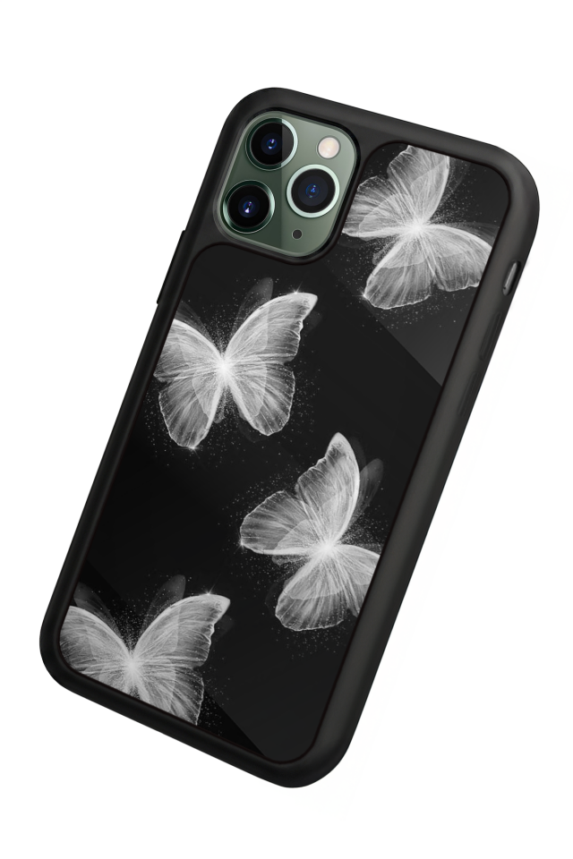 iPhone 11 Pro Max Uyumlu Kelebek Tasarımlı Glossy Premium Kılıf