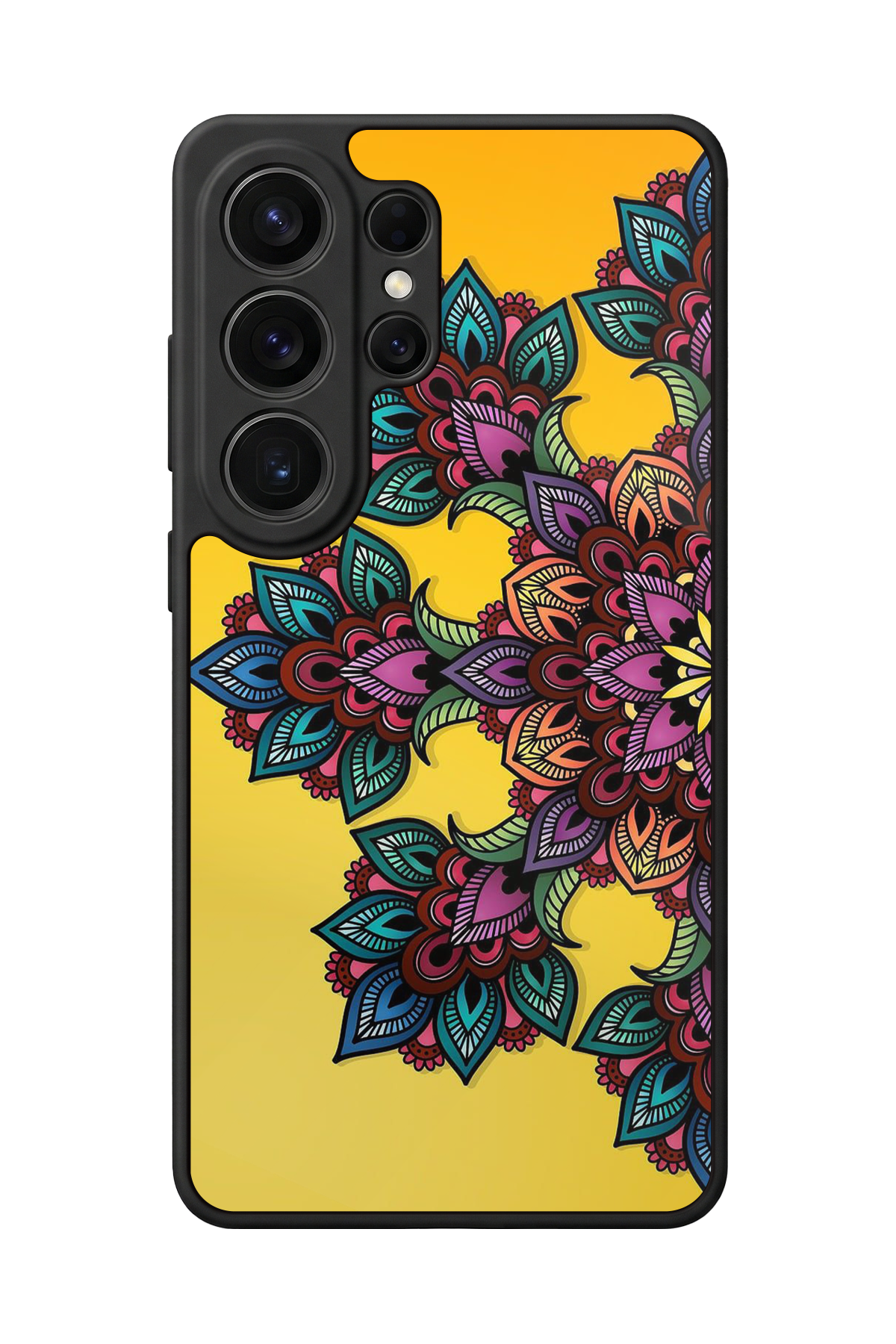 Samsung Galaxy S26 Ultra Uyumlu Mandala Tasarımlı Glossy Premium Kılıf