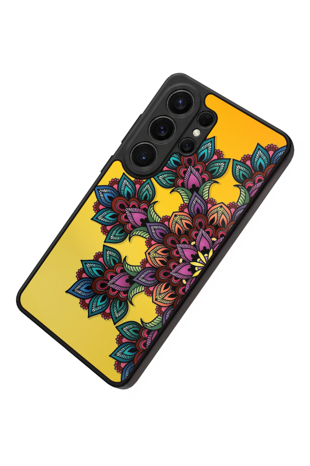 Samsung Galaxy S26 Ultra Uyumlu Mandala Tasarımlı Glossy Premium Kılıf