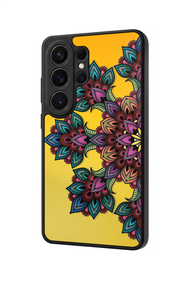 Samsung Galaxy S26 Ultra Uyumlu Mandala Tasarımlı Glossy Premium Kılıf