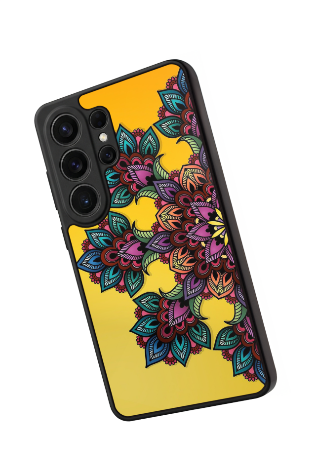 Samsung Galaxy S26 Ultra Uyumlu Mandala Tasarımlı Glossy Premium Kılıf