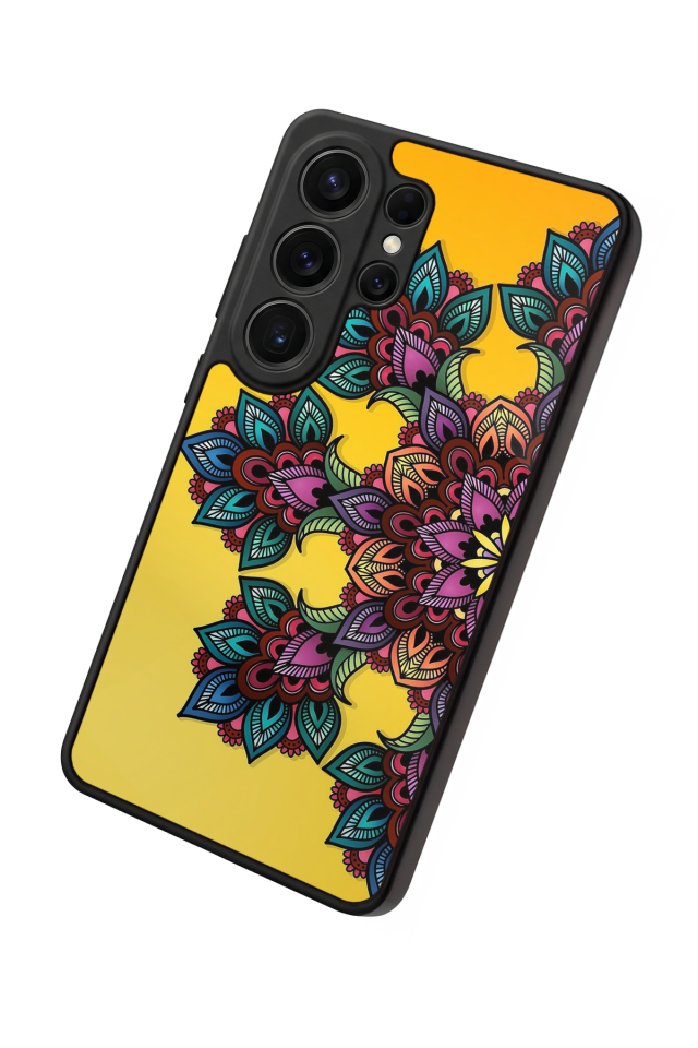 Samsung Galaxy S26 Ultra Uyumlu Mandala Tasarımlı Glossy Premium Kılıf