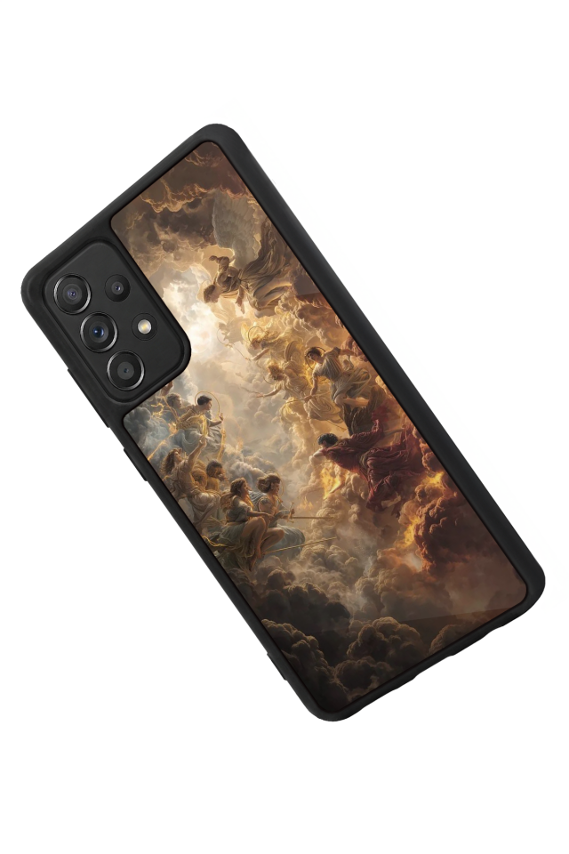 Samsung Galaxy A72 Uyumlu Melek Tasarımlı Glossy Premium Kılıf