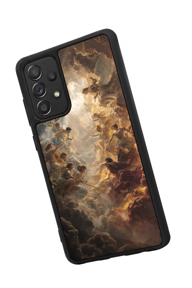 Samsung Galaxy A72 Uyumlu Melek Tasarımlı Glossy Premium Kılıf