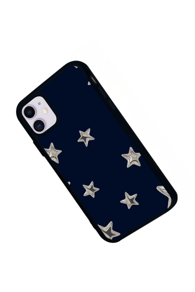 iPhone 11 Uyumlu Retro Yildizlar Tasarımlı Glossy Premium Kılıf