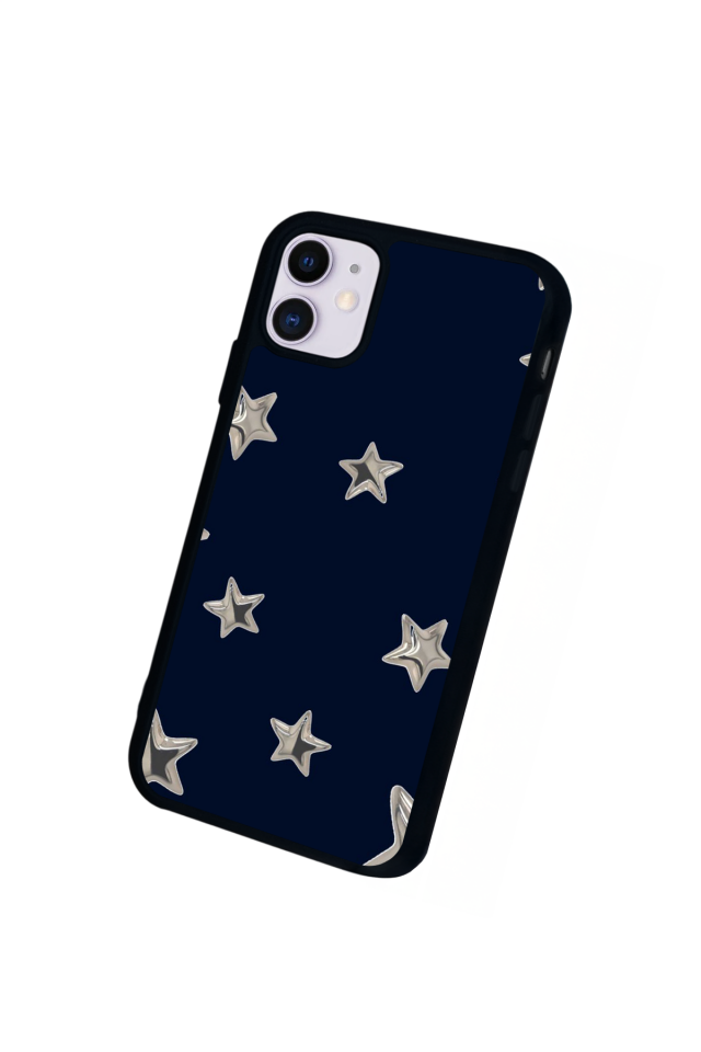 iPhone 11 Uyumlu Retro Yildizlar Tasarımlı Glossy Premium Kılıf