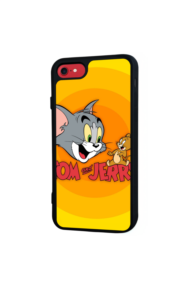 iPhone 7 Uyumlu Tom And Jerry Tasarımlı Glossy Premium Kılıf