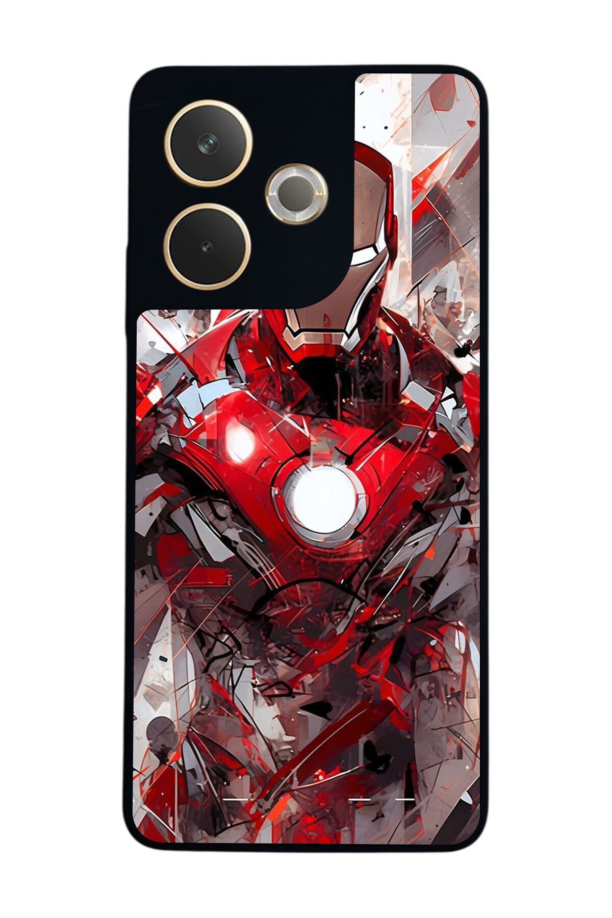 Oppo A5 Pro Uyumlu Iron Man ( Demir Adam ) Tasarımlı Glossy Premium Kılıf
