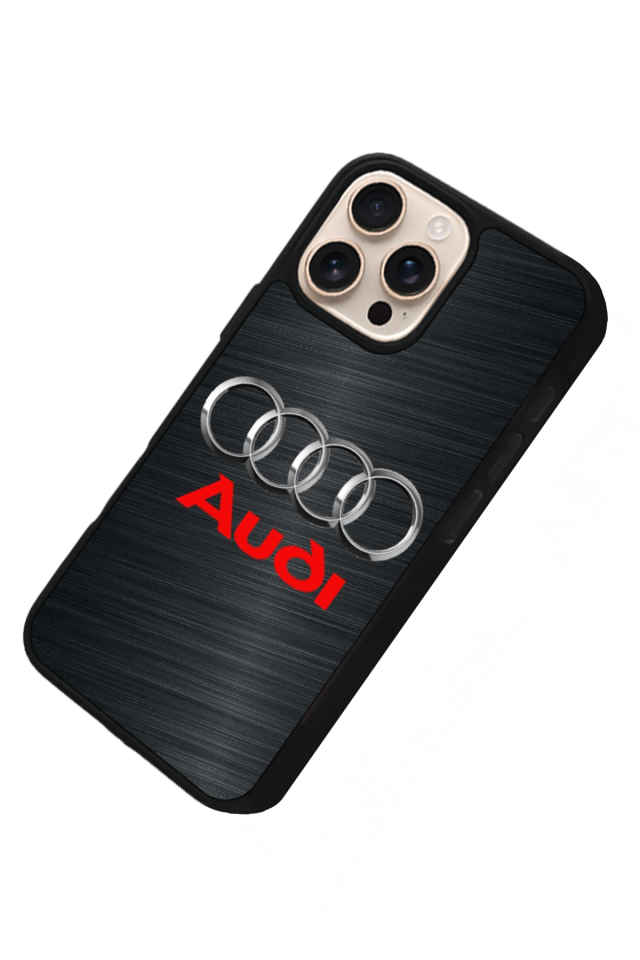 iPhone 15 Pro Max Uyumlu Audi Tasarımlı Glossy Premium Kılıf