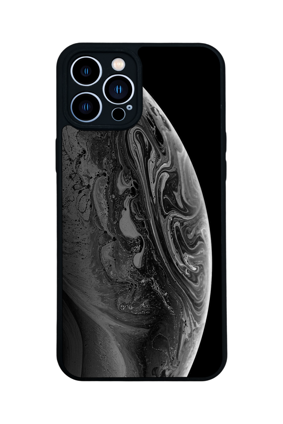 iPhone 12 Pro Max Uyumlu Ay Tasarımlı Glossy Premium Kılıf