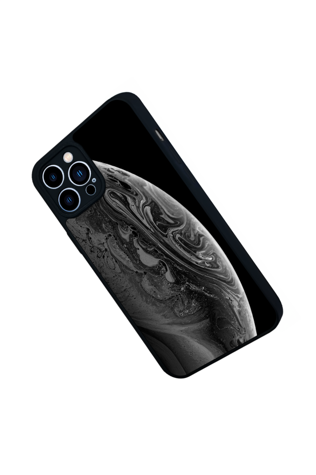 iPhone 12 Pro Max Uyumlu Ay Tasarımlı Glossy Premium Kılıf