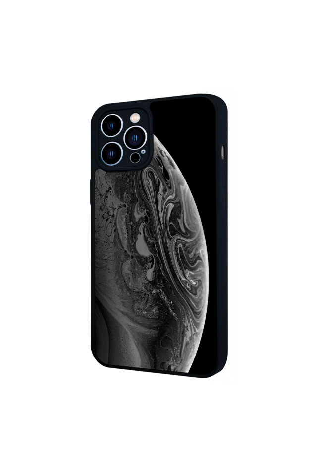 iPhone 12 Pro Max Uyumlu Ay Tasarımlı Glossy Premium Kılıf