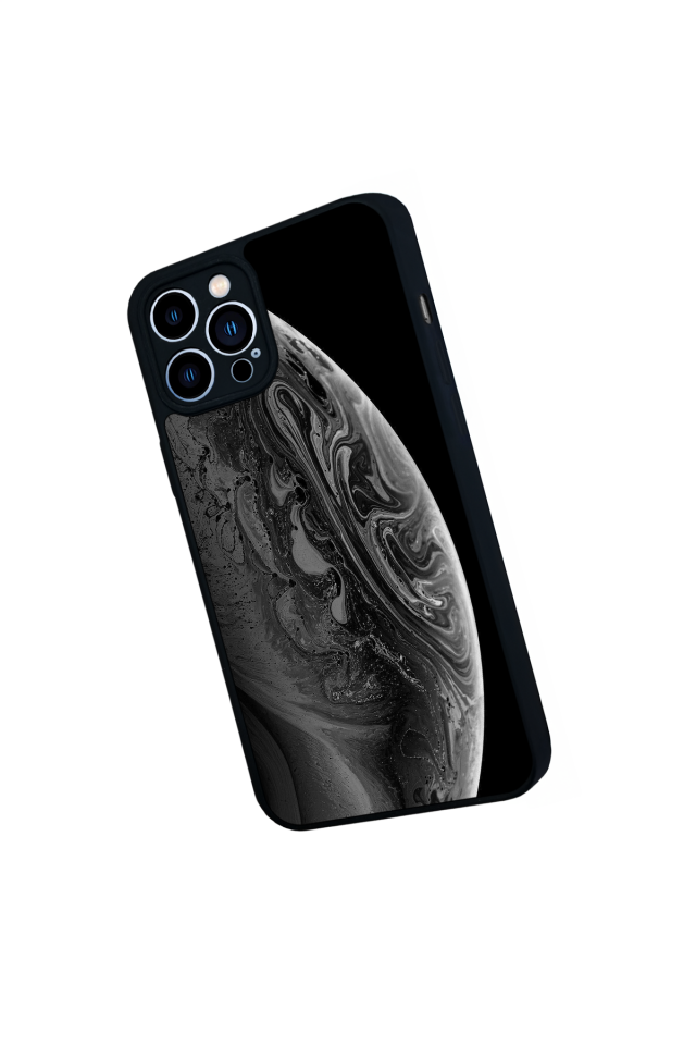 iPhone 12 Pro Max Uyumlu Ay Tasarımlı Glossy Premium Kılıf