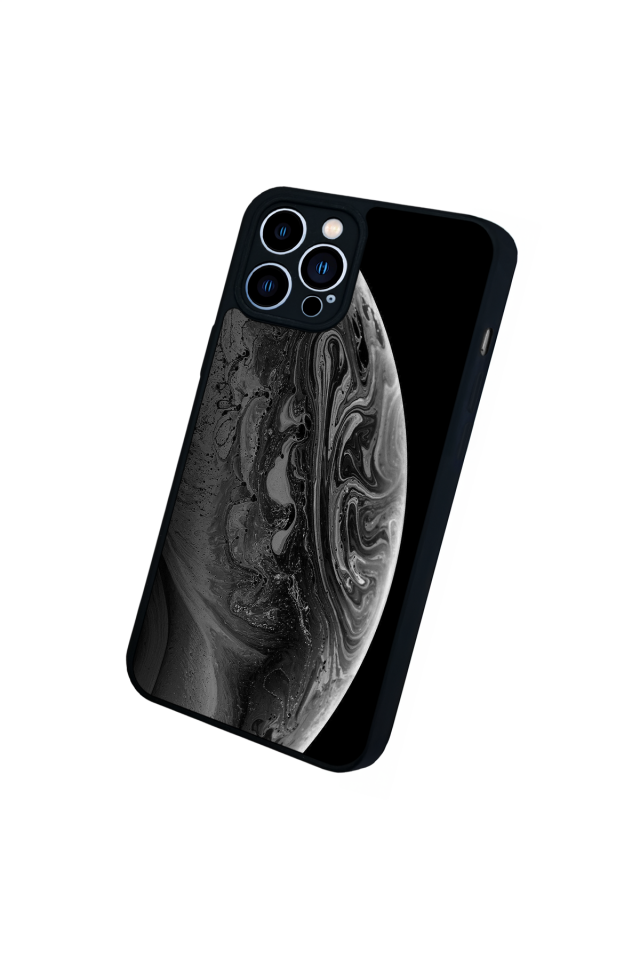 iPhone 12 Pro Max Uyumlu Ay Tasarımlı Glossy Premium Kılıf