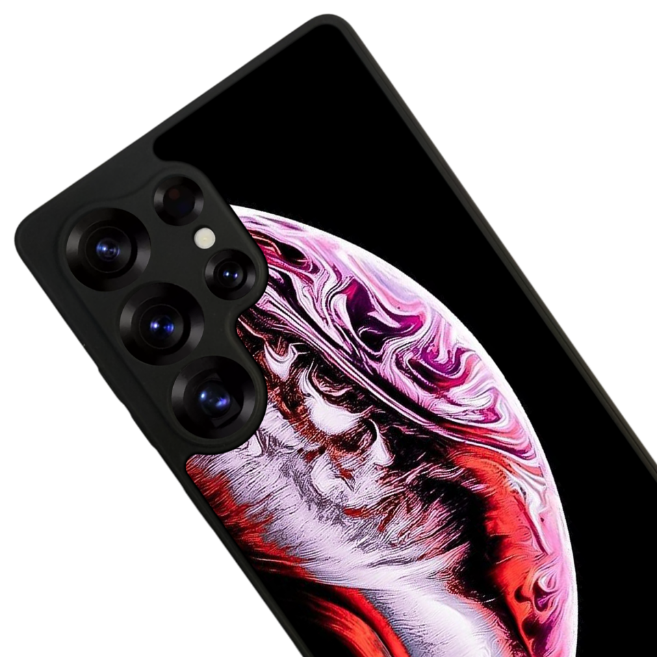 Samsung Galaxy S25 Ultra Uyumlu Ay Tasarımlı Glossy Premium Kılıf